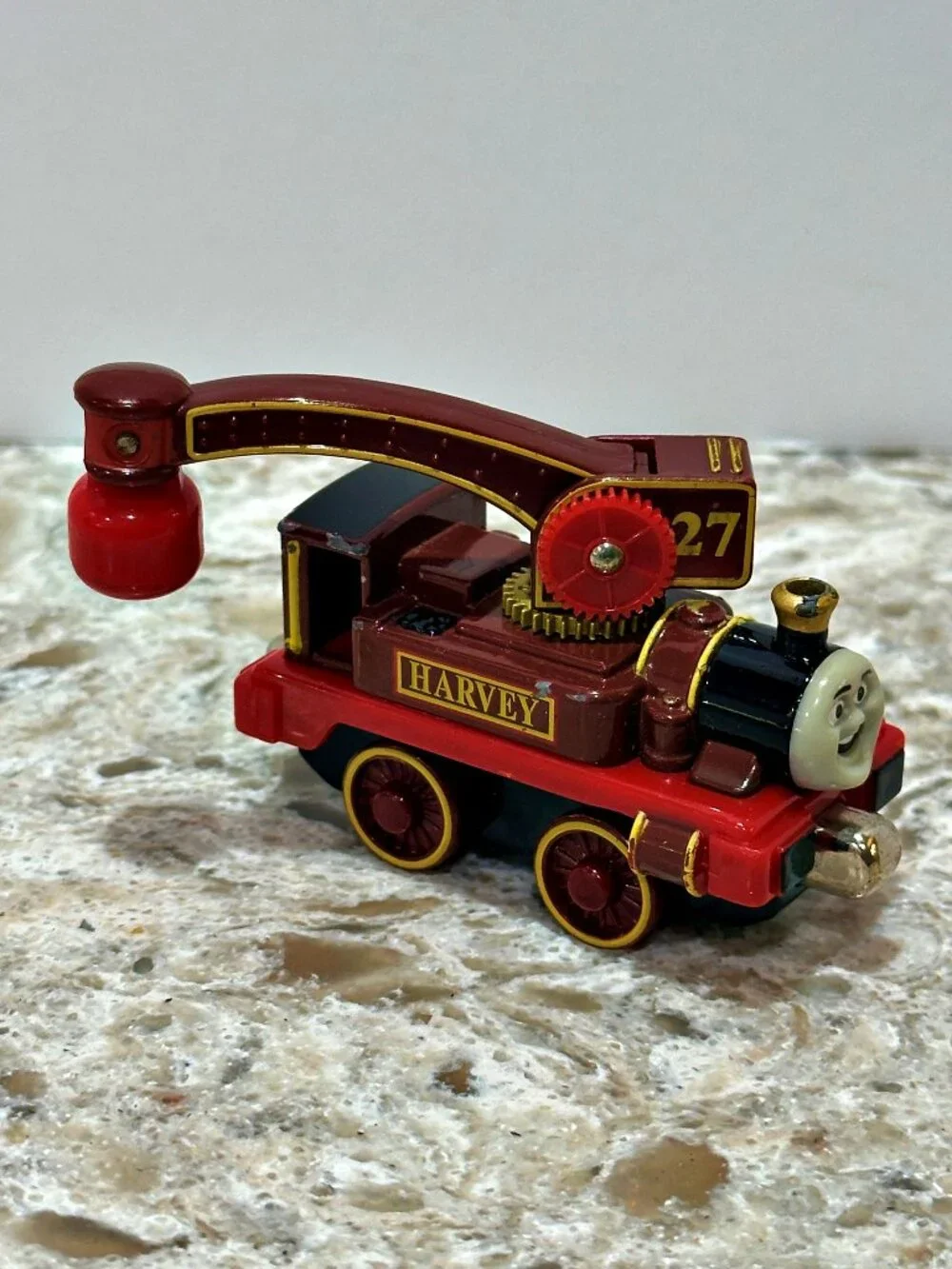 Thomas & Friends Harvey the Crane Engine Die Cast Take Along 2003 Learning Curve